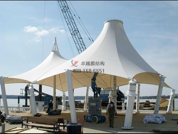 黃岡商城膜結構遮陽棚商業街/ETFE透光膜設計案例 　　